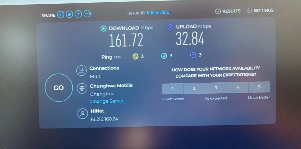 宿網 speed test